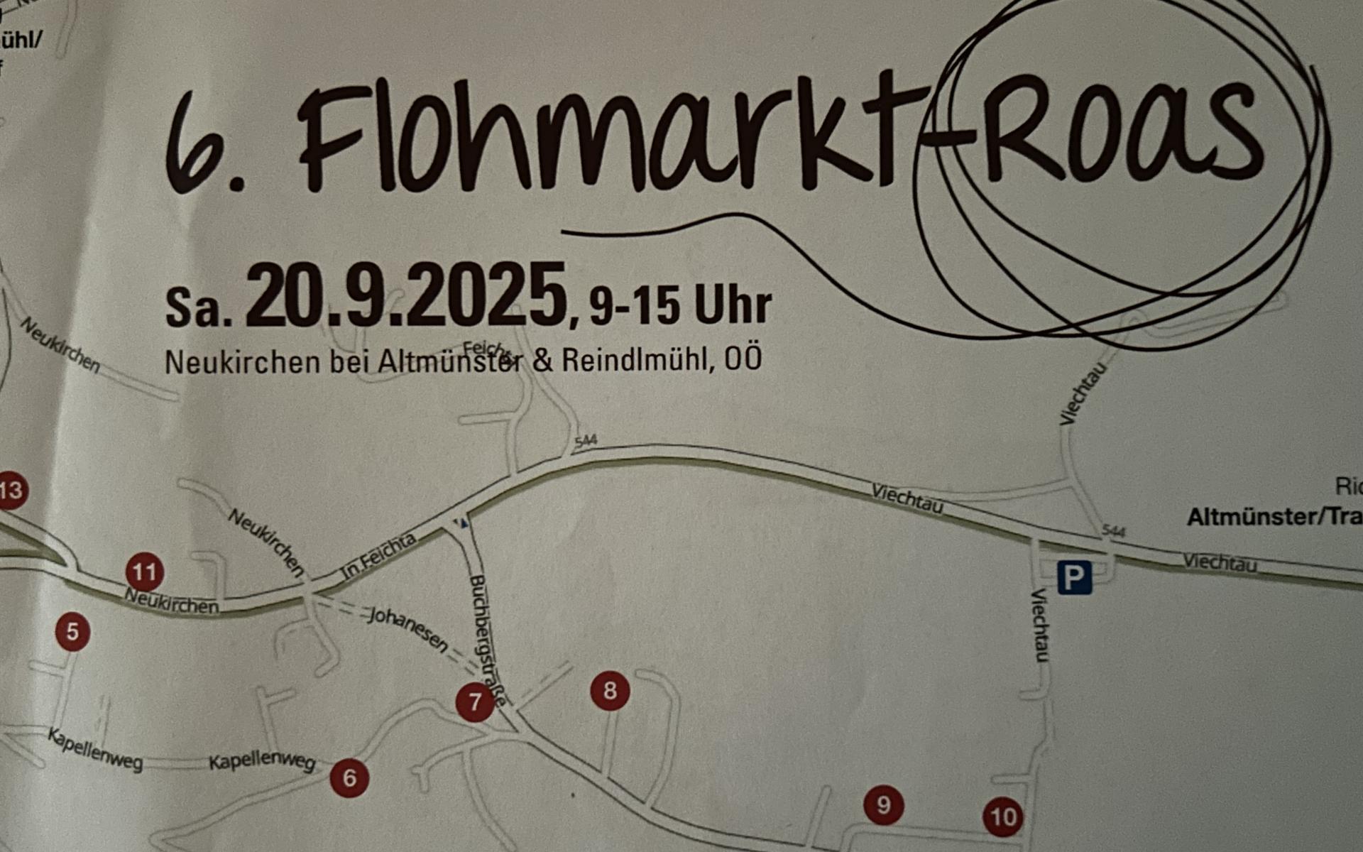 Wir waren dabei bei der 6. Flohmarkt Roas in Neukirchen bei Altmünster